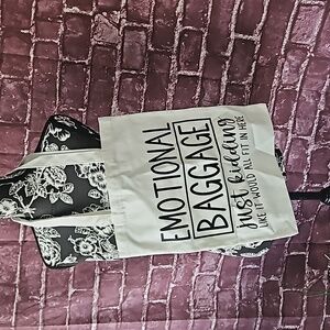 Emotional Baggage Canvas Tote NWOT